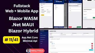 11 of 41  Build Fullstack Online Quiz Web  Mobile App with Blazor WASM  Net MAUI Blazor Hybrid [upl. by Balthasar]