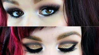 Glitter Cut Crease Makeup Tutorial [upl. by Cyprian718]