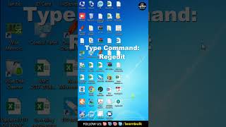 How to Open Short Cuty key Registry Command shorts reels [upl. by Kamaria]