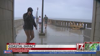 Wrightsville Beach residents on TS Debby coastal impact [upl. by Ecire]