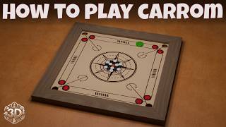 How To Play Carrom Board Game  Rules  Instructions [upl. by Asela]