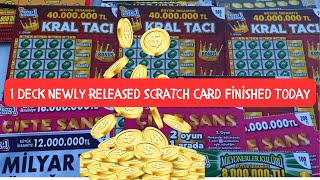 We Dig 1 Deck of Newly Released Scratch Cards Worth 20000 TL [upl. by Aztiray425]