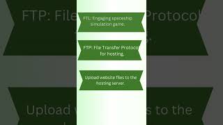 Understanding FTL and FTP Key Elements of Web Hosting [upl. by Erodasi947]