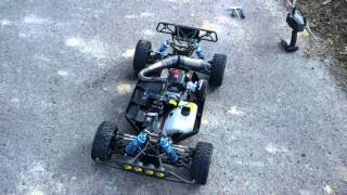 LOSI 5IVET with ZENOAH G320RC Pro Port first run [upl. by Nogam663]