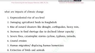 Freehand English Writing। Writing Paragraph on Climate change affecting the whole world [upl. by Brunhilde733]