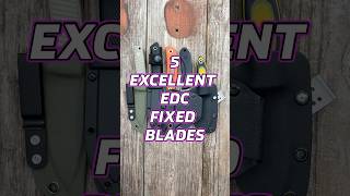 5 Excellent EDC Fixed Blades edc shorts blade knife pocketknife [upl. by Yrod]