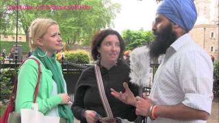 British women praise Sikhism  London Street Parchar [upl. by Ahsiela82]