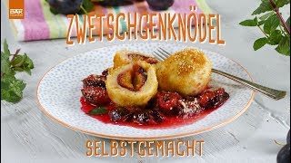 Passend zum Oktoberfest leckere bayerische Zwetschgenknödel  Die einfachsten Rezepte der Welt [upl. by Iznik]