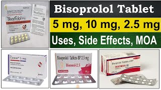 bisoprolol fumarate tablets 25 mg 10 mg 5 mg  Mode of action  Uses Side Effects Mechanism [upl. by Eiralc]