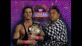 Story of Bret Hart vs Yokozuna  WrestleMania 9 [upl. by Annahs]