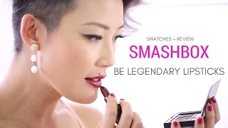 SMASHBOX Be Legendary Lipstick Swatches [upl. by Dnyletak]