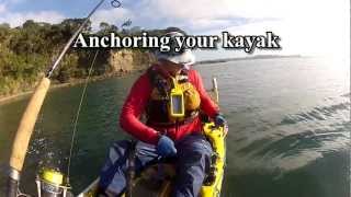 How to anchor your kayak when fishing using a running rig [upl. by Gavrila932]