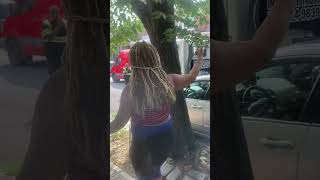 girl gets car towed in bronx comedy bronx cartowing [upl. by Mirelle722]