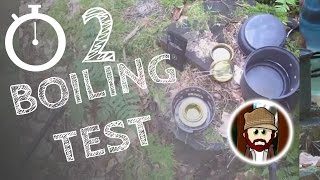 Spirituskocher ESBIT Boiling test BUSHCRAFT [upl. by Tirma]