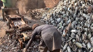 Incredible Motors Rotor Scrap Recycling Process of Machine  Aluminum Casting factory process [upl. by Mikkel428]