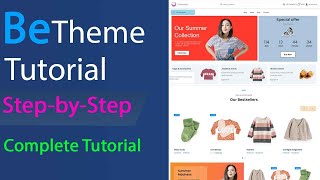 BeTheme Wordpress Tutorial  How to create a woocommerce website with BeTheme [upl. by Attekal]