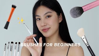 Top 10 Affordable Makeup Brushes For Beginners [upl. by Akerdnuhs]