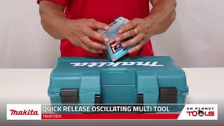 Makita TM3010CK Oscillating Multi Tool Quick Release 110V  UK Planet Tools [upl. by Tomchay298]