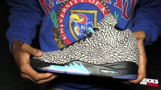 Review Air Jordan 5  Elephant Print 3Lab5 [upl. by Saisoj226]