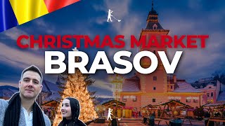 Brasov Christmas Market Walking Tour  Transylvania Romania 2024 [upl. by Tsugua]