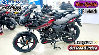 2024 Bajaj Pulsar 220F E20 Bs7❤ New Features Blutooth Navigation On Road Price  Details Review [upl. by Nede802]