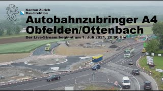 Bauarbeiten in Bickwil für den Autobahnzubringer A4 ObfeldenOttenbach [upl. by Gnouhk848]