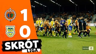 FORTUNA 1 LIGA Chrobry Głogów  Arka Gdynia 10  skrót [upl. by Niboc229]