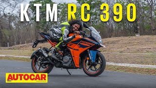 2022 KTM RC 390 review  More grownup now  Track Ride  Autocar India [upl. by Heriberto230]