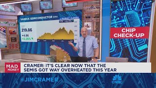 Its clear now that semicondusctor stocks got way overheated this year syas Jim Cramer [upl. by Herta]