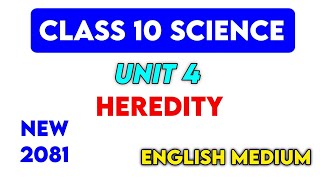 class 10 Science unit 4 heredity exercise  Heredity Full Chapter 2080  Class 10 Science Chapter 4 [upl. by Ainerol]