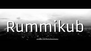 How to pronounce Rummikub in German [upl. by Aitnahc]