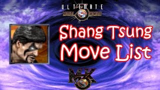 UMK3  MK3  Shang Tsung Move List [upl. by Hawk]