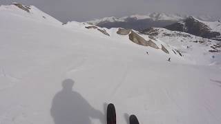 La Plagne Mira blue from Grande Rochette [upl. by Hsirrap]