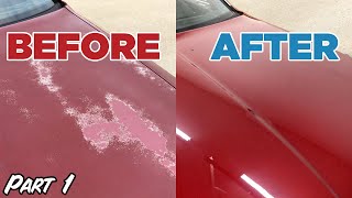 How to FixRepair faded flaking damaged Clear Coat Paint  Part 1 [upl. by Tudor]