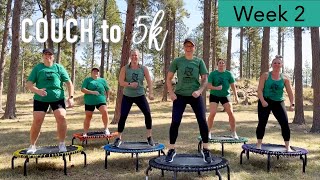 Rebounder Couch To 5K  Workout Video Two 120bpm  10 Minute Trampoline Workout Beginner [upl. by Anhoj]