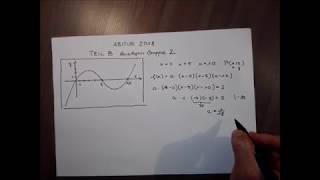 Abi Bayern Mathe 2018  Lösung Analysis 1a Teil B  Gruppe2 [upl. by Theodoric]