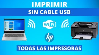 Configurar IMPRESORA HP inalámbrica  SIN CABLE USB  LaserJet [upl. by Jenn]