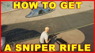 Hitman 2 How to Get a Sniper Rifle Unlock Sniper Rifles [upl. by Cassey]