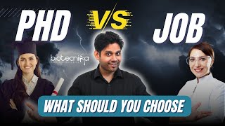 PhD vs Job What Should You Choose career phd biotechnolgy job [upl. by Alysa]