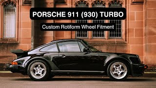 Porsche 911 930 Turbo Custom Rotiform Wheel Fitment 🔥 [upl. by Adnale]