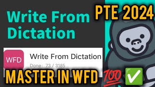 WATCH BECOME A MASTER IN WFD 💯✅ PTE WFD PRACTICE 2024 GET 80 ACCURACY [upl. by Alimhaj]