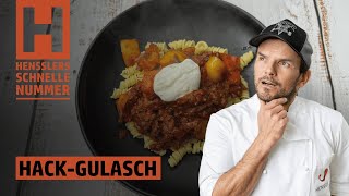 Schnelles HackGulasch Rezept von Steffen Henssler [upl. by Weisler51]