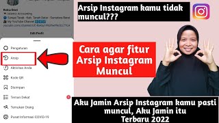 Cara mengatasi Fitur Arsip Instagram yang tidak muncul atau hilang Terbaru 2022  Anak Aba [upl. by Ahsilef190]