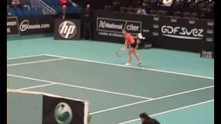 Simona Halep Q Match13 Paris Indoors 2009 [upl. by Omolhs]