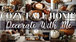 Fall 2024 Decorate with Me  Cozy Fall Home Decor for the Season  How to Decorate for Fall Home [upl. by Hirschfeld]