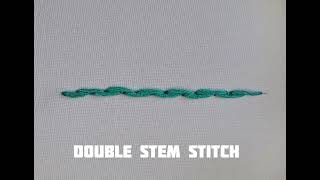 Master the Double Stem Stitch in Embroidery [upl. by Anitsej]