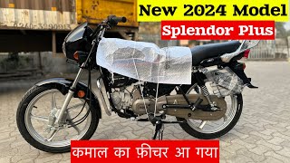 2024 Model Hero Splendor Plus Review  Price  Mileage  Feature  hero splendor plus [upl. by Comptom]