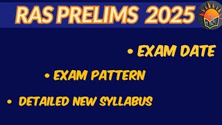 RAS Prelims  Syllabus  Exam Date  Exam Pattern  RPSC [upl. by Atiek]