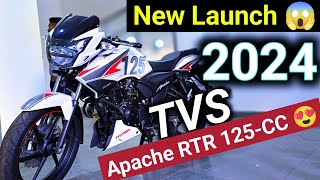 New Launch 😱 2024 TVs apache RTR 125cc 😍 apache125 tvsapache tvsapache125 [upl. by Enelaj]