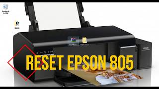 Epson l805 resetter and Adjustment Program download full crack [upl. by Notsgnal]